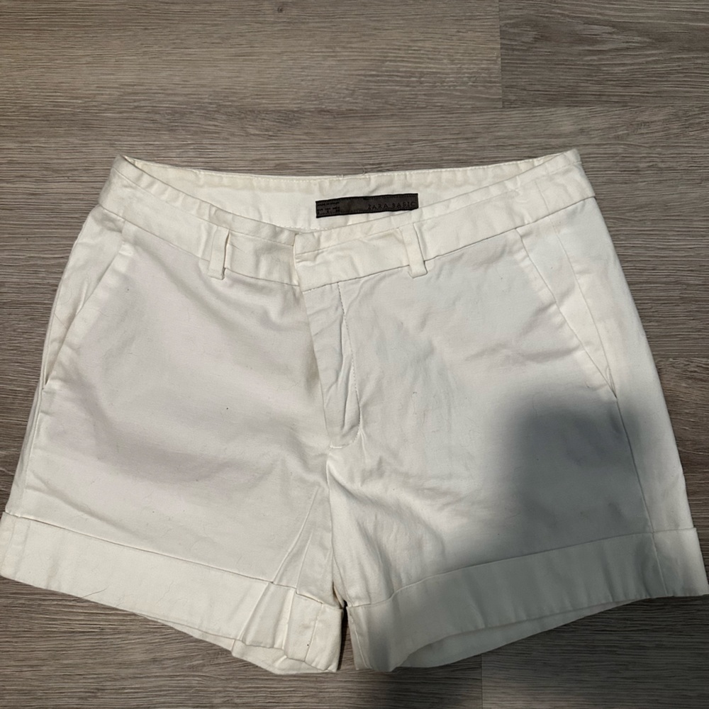 Zara white shorts